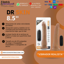 Consolador Vibrador Ventosa 8.5 Dr. Skin